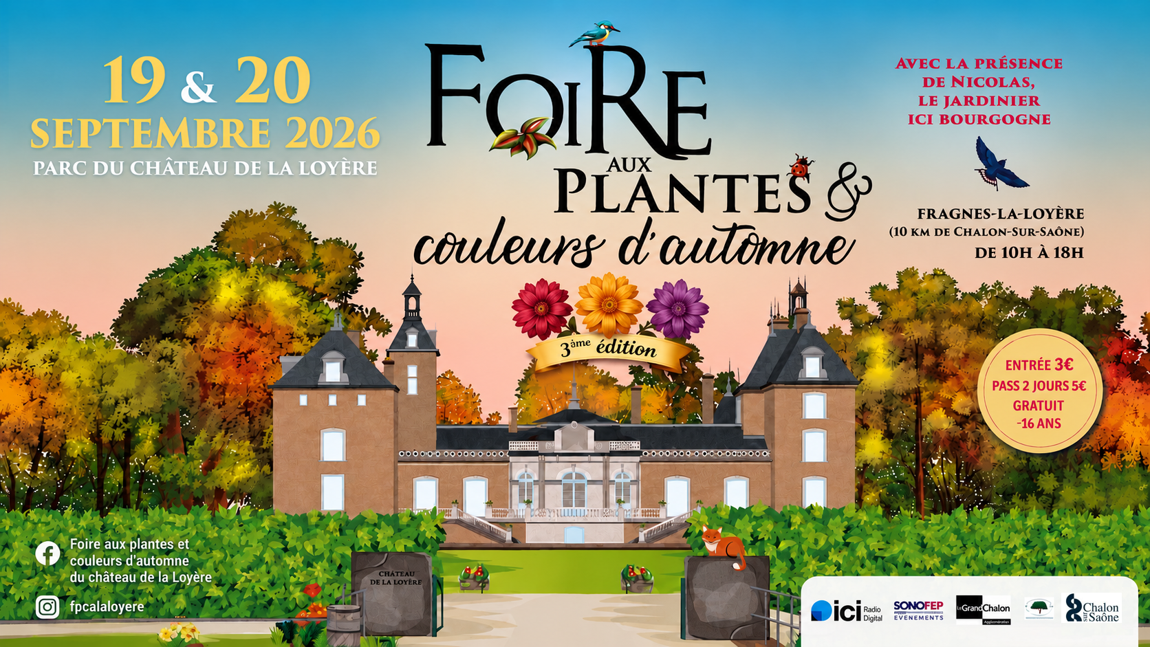 Affiche Foire aux Plantes et Couleurs d'Automne 2026
