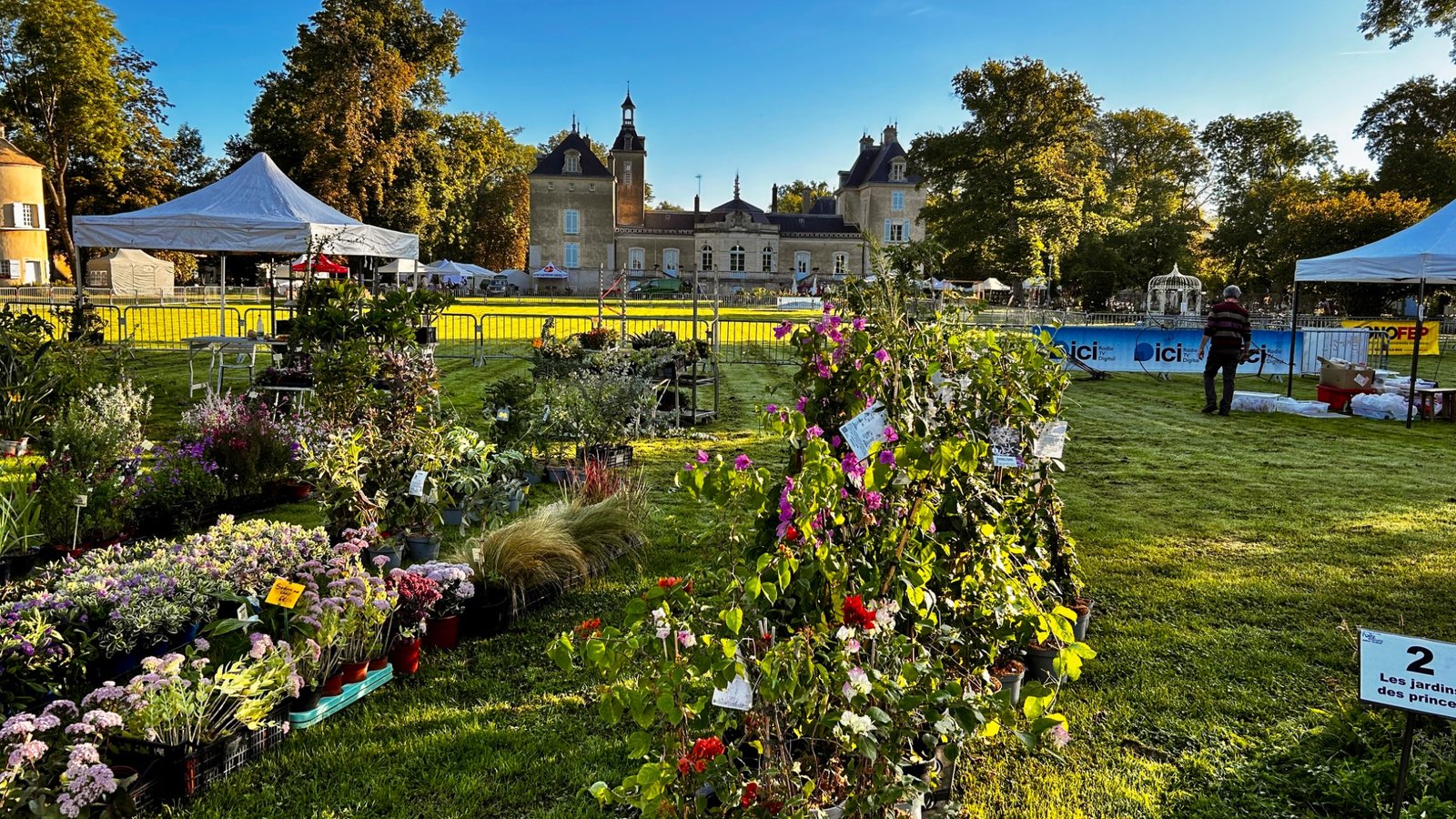 Parc du château pendant la Foire aux Plantes